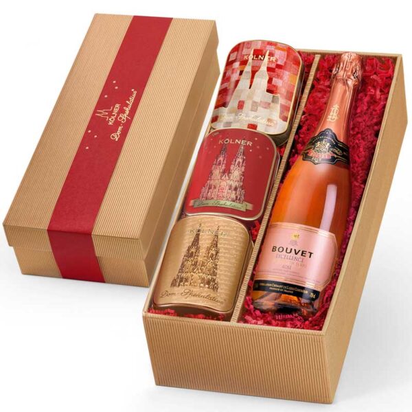 Geschenkkiste Domissimo Rot – Crémant Rosé