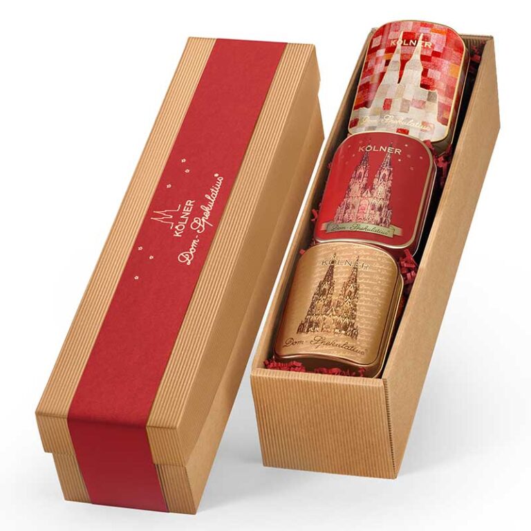Geschenkkiste Dom-Kollektion Rot