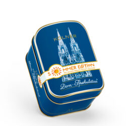 100g Dom-Spekulatius<sup>®</sup> mit feiner Zitrone in der kleinen Dom-Truhe Blau