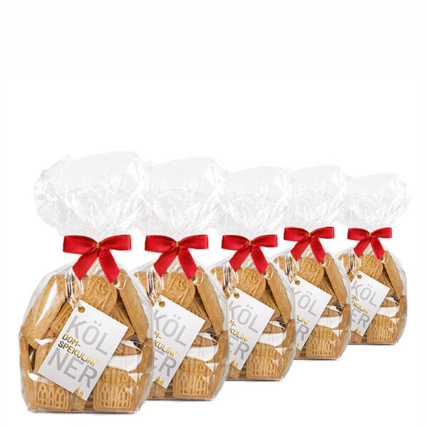 5 x 100g Dom-Spekulini<sup>®</sup> mit Schleife im 5er-Pack